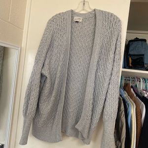 Chunky oversized grey cardigan